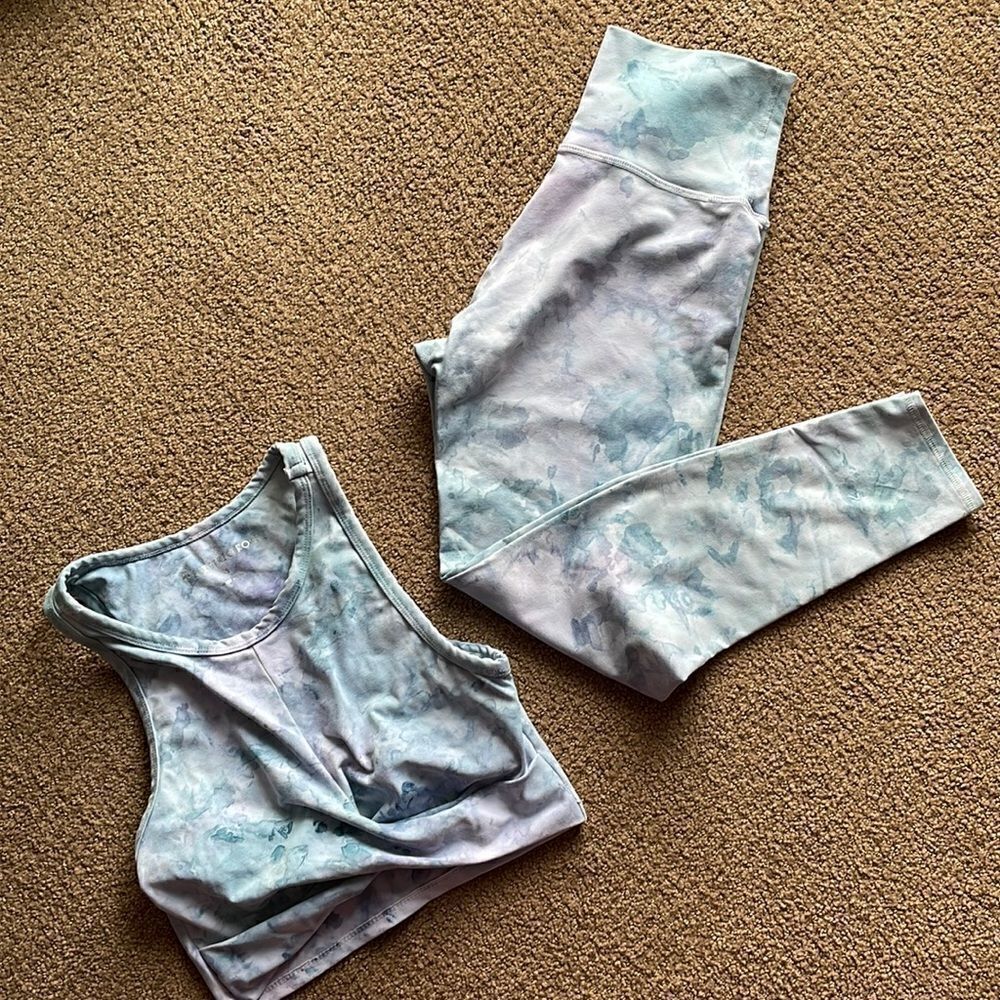 Electric & Rose Women’s Blue/Purple Sports Bra & Leggings Set - Size S